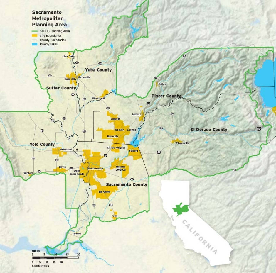 SACOG Area Map