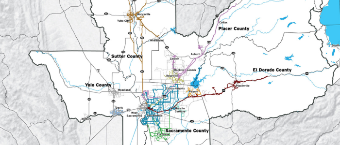 Map of Sacramento Region